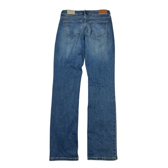Calvin Klein Straight Button Fly Distressed Denim Jeans NWT Cyndi Blue W29 L32 - Picture 3 of 10